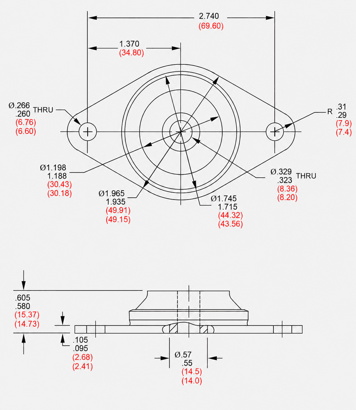 AM-007 系列公共外形尺寸图